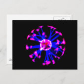 Plasma ball briefkaart (Voorkant / Achterkant)