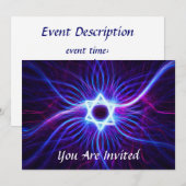 Plasma Magen Bar/Bat Mitzvah Kaart (Voorkant / Achterkant)