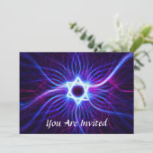 Plasma Magen Bar/Bat Mitzwa Kaart (Staand voorkant)