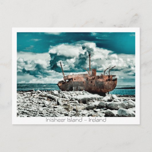 Plassey Wreck Briefkaart (Voorkant)