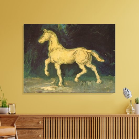 Plaster Statuette of a Horse van Vincent van Gogh Canvas Afdruk (Insitu (Woonkamer))