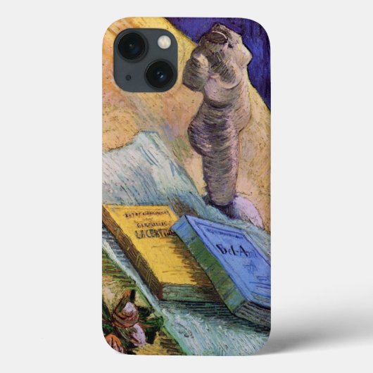 Plaster Statuette Roos en Novels Vincent van Gogh Case-Mate iPhone Case (Achterkant)