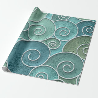 Plaster wall seamless texture with swirls pattern, cadeaupapier