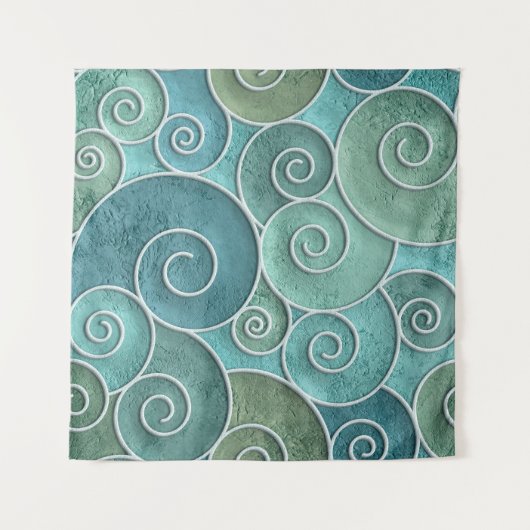 Plaster wall seamless texture with swirls pattern, wandkleed (Voorkant (horizontaal))