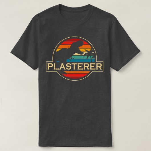 Plasterer Dinosaur T-shirt (Design voorkant)