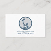 Plasterer Masonry Drywall Benoeming Visitekaartje (Achterkant)