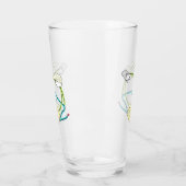 Plasterer Stickman Glas (Links)