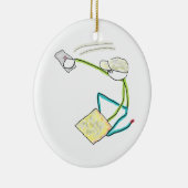 Plasterer Stickman Keramisch Ornament (Rechts)