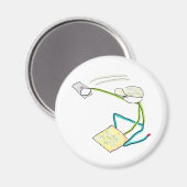 Plasterer Stickman Magneet (Voorkant / Achterkant)