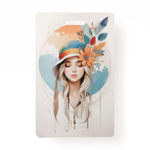 Plastic badge - verticaal