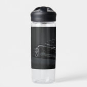 Plastic bottle with black mclaren waterfles (Voorkant)