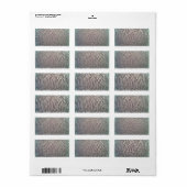 Plastic Bubbels Textuur Etiket (Full Sheet)