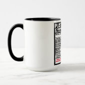 Plastic chirurg Doctor Funny Nutrional Facts Mok (Links)