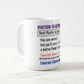 Plastic chirurg Funny Search Cft Mok (Voorkant links)