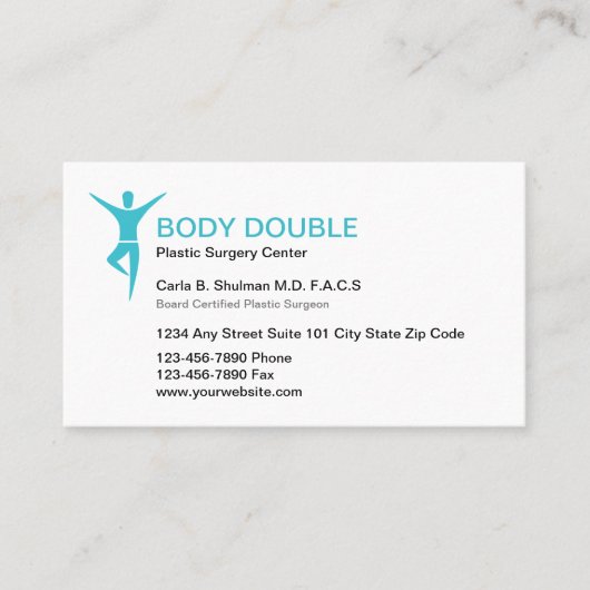 Plastic chirurg Visitekaartje (Voorkant)