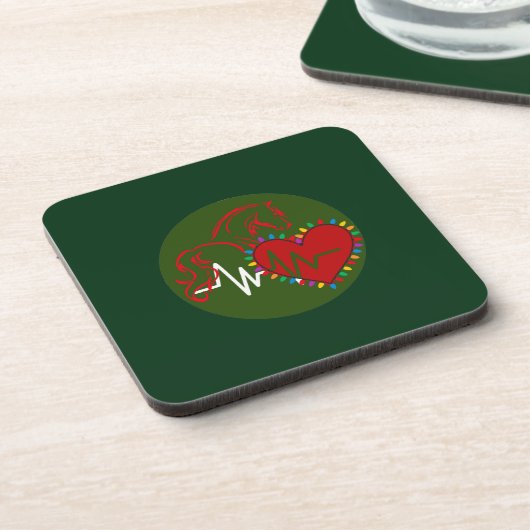 Plastic Coaster Christmas Logo Bier Onderzetter (Linkerzijde)