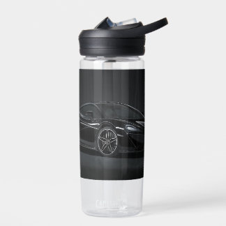 Plastic fles met zwarte mclaren