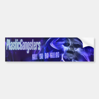plastic gangsters auto bumper sticker