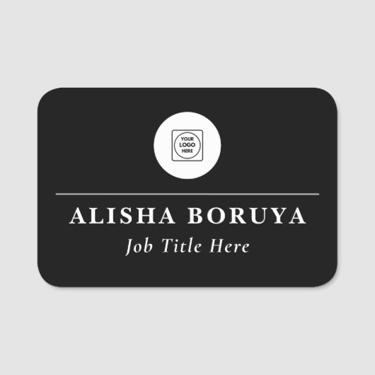 Plastic Logo Employee Staff Badge nametags (Devant)