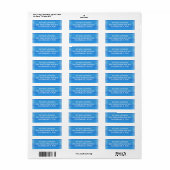 Plastic look etiket (Full Sheet)