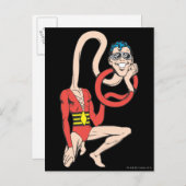 Plastic Man Rubbernek Pose Briefkaart (Voorkant / Achterkant)
