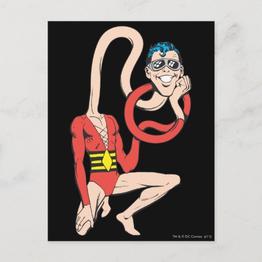 Plastic Man Rubbernek Pose Briefkaart (Voorkant)