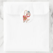 Plastic Man Rubbernek Pose Ronde Sticker (Tas)