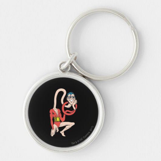 Plastic Man Rubbernek Pose Sleutelhanger (Voorkant)