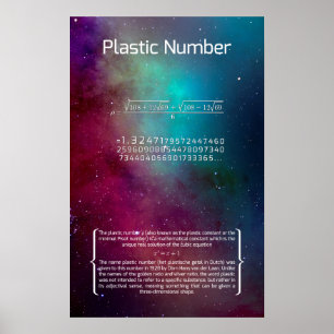 Plastic nummer poster
