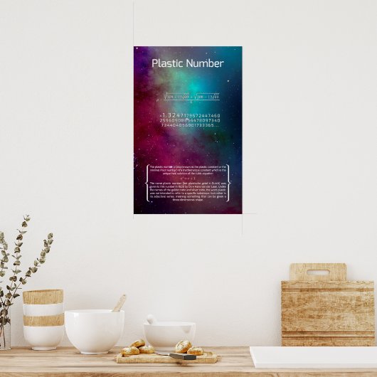 Plastic nummer poster (Keuken)