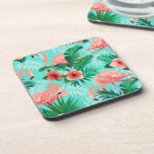 Plastic Onderzetters Flamingo Tropische handpalmen (Linkerzijde)