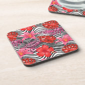 Plastic Onderzetters Tropische handpalmen (Linkerzijde)