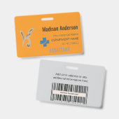 Plastic Personeel Badge – Trade.Show.Security.Pro (Voor- en achterkant)