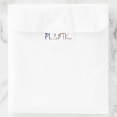 Plastic Ronde Sticker (Tas)