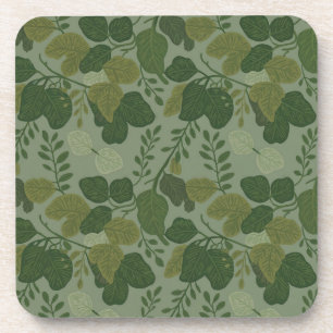 Plastic Sage Groene Camo Onderzetter Set