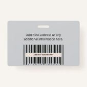 Plastic toegangsbadge – Custom.Business.Meeting_C Badge (Achterkant)