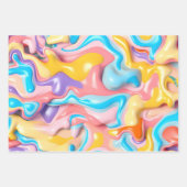 Plastic Vloeistof 3D Abstract Inpakpapier Vel (Voorkant 3)