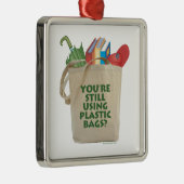 Plastic zakken metalen ornament (Rechts)