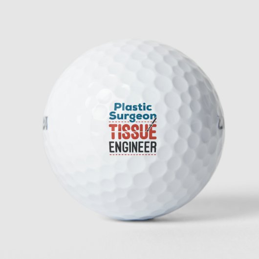 Plastisch chirurg weefselingenieur golfballen (Voorkant)