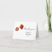 Plat Bedankt Baby shower. (Voorkant)