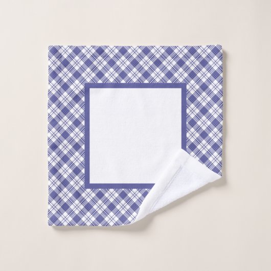 Plat Bleu Et Blanc (Gant de toilette)