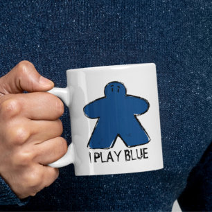 Plat Blue Meeple Dessin Tableau de jeu Coupe Mug