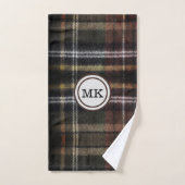 Plat Brown Monogramme (Serviette à main)