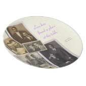 Plat d'anniversaire de mariage avec les portraits (Côté Droit)