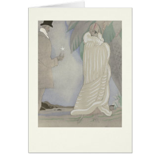 plat de mode des années 1920, manteau de fourrure