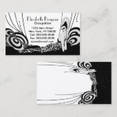 Plat de mode ouvrier - cru de carte de visite (Devant / Derrière)