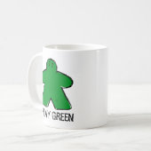 Plat Green Meeple Dessin Planche de Coupe de Mug (Devant gauche)
