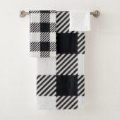 Plat gris | Serviette Checkers (En situation)