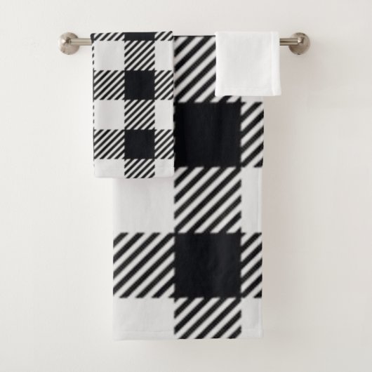 Plat gris | Serviette Checkers (En situation)