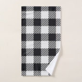 Plat gris | Serviette Checkers (Serviette à main)